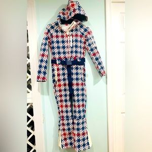Like New Perfect Moment Gingham Star Ski Suit Junior Size Y14